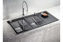 картинка Мойка Alveus CRYSTALIx 30 BLACK 1160x540 2x левая, в комплекте с сифоном 1090864 от магазина SEFI