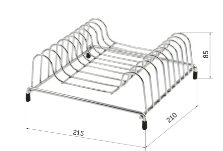 картинка Сушка настольная для посуды 215*85*210, хром AKS от магазина SEFI