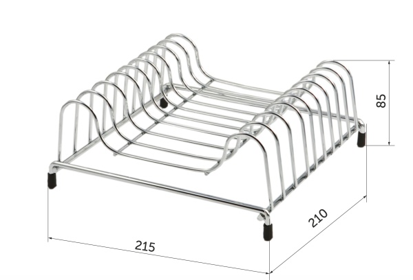 картинка Сушка настольная для посуды 215*85*210, хром AKS от магазина SEFI
