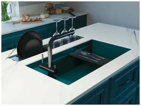 картинка Встраиваемая сушка для посуды Omoikiri DRY-03 PRO DO artceramic/deep ocean от магазина SEFI