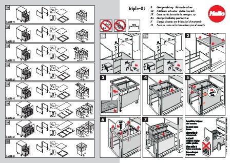 картинка Выдвижные Ящик TRIPLE XL 45 магазин SEFI являющийся официальным дистрибьютором в России  картинка Выдвижные Ящик TRIPLE XL 45 от магазина SEFI