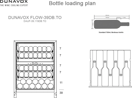 картинка Винный шкаф Dunavox DAUF-39.119DOP.TO от магазина SEFI