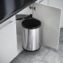 картинка Встроенное мусорное ведро 20л Hailo Mono, нержавеющая сталь (3520001) от магазина SEFI