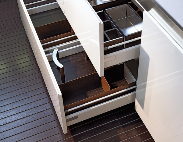 картинка Комплект из 3-х контейнеров Fineline темн.орех, нерж.сталь, 448х264х151 мм от магазина SEFI