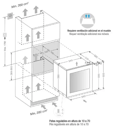 картинка Встраиваемый винный шкаф Pando PVMA 60-25 PAR от магазина SEFI