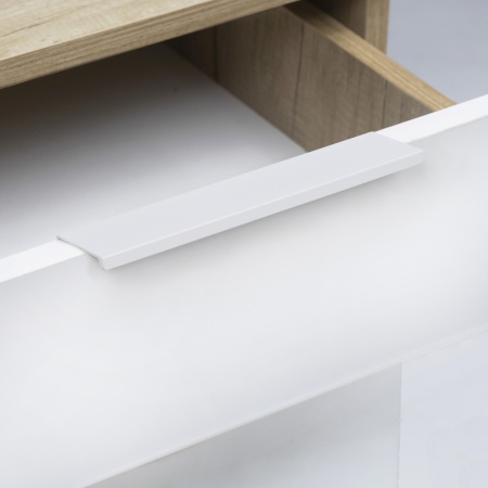 картинка Ручка меб. накладная алюм. INSIDE 192/225 белый матовый, AKS от магазина SEFI