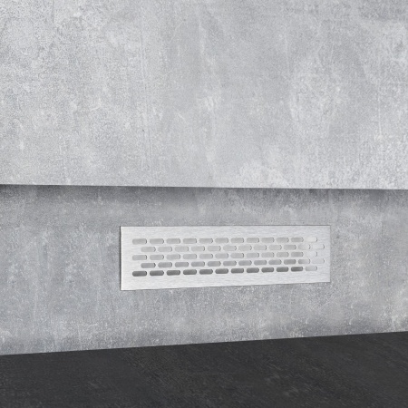 картинка Решетка вентиляционная 245х60мм инокс алюминий AKS от магазина SEFI