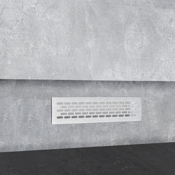 картинка Решетка вентиляционная 245х60мм инокс алюминий AKS от магазина SEFI