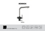 картинка Смеситель Schock Vitus Cristalite сталь/оникс от магазина SEFI