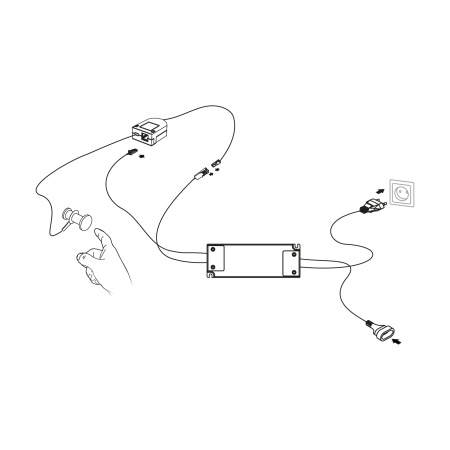 картинка Комплект: сенсорный выключатель TOUCH SWITCH + универсальный блок управления SWITCH F230 от магазина SEFI