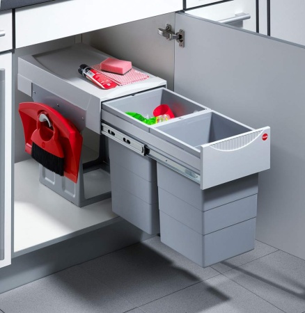 картинка Система выдвижная Tandem 40 см, 2х15л, с компектом для уборки от магазина SEFI