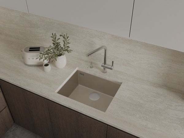картинка Мойка Rivelato STRIA 5649 1-чаш 560*435 Какао 702 от магазина SEFI
