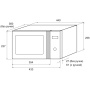 картинка Микроволновая печь KRONA QUANTUM 44 BL/IX от магазина SEFI