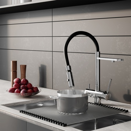 картинка Смеситель для кухни с фильтром и гибким изливом, хром, Ace, IDDIS, ACESBFFi05 от магазина SEFI