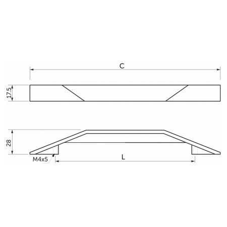 картинка Ручка меб. FLUIDA-160, матовый никель, AKS от магазина SEFI