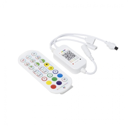 картинка Контроллер для светодиодной ленты RGB, с пультом, музыкальный,12/24V, 72W/144W, AKS от магазина SEFI
