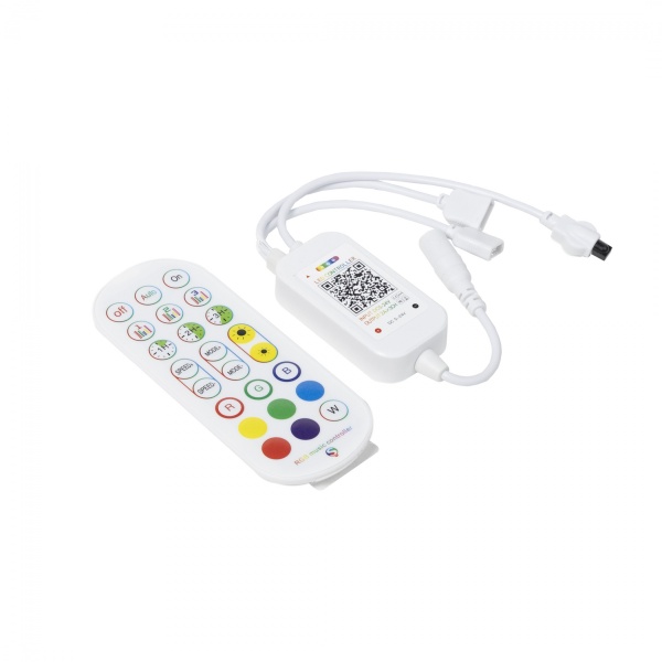 картинка Контроллер для светодиодной ленты RGB, с пультом, музыкальный,12/24V, 72W/144W, AKS от магазина SEFI