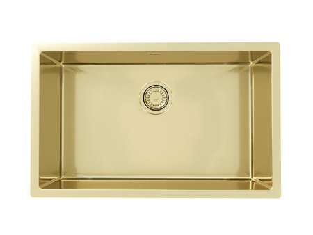 картинка Мойка Alveus QUADRIX MONARCH 60 GOLD 740x400x200 в комплекте с выпуском без сифона от магазина SEFI
