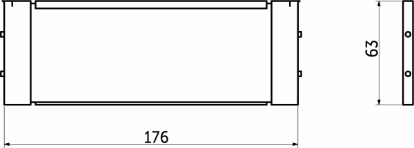 картинка Разделитель L-176 Поперечный металлический Organizer нержавеющая сталь (176*63) AKS магазин SEFI являющийся официальным дистрибьютором в России  картинка Разделитель L-176 Поперечный металлический Organizer нержавеющая сталь (176*63) AKS от магазина SEFI