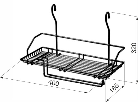 картинка Корзина на трубу d16 одинарная+бумага CWJ220 хром AKS от магазина SEFI