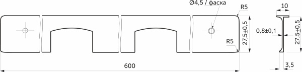 картинка Планка угловая к столешнице 28 СОЮЗ алюминий AKS от магазина SEFI