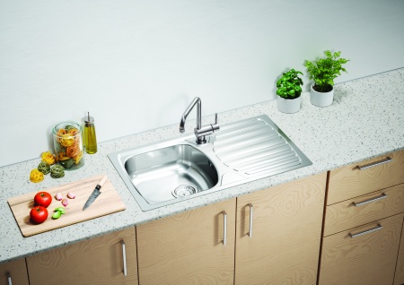 картинка Мойка BASIC 170 LEI-90 NEW 780X435 в комплекте с сифоном 1130550, от магазина SEFI