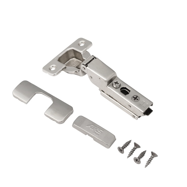 картинка Петля внутренняя с доводчиком 45мм h0 clip-on AKS PLUS 3D узкая (саморезы, заглушки) от магазина SEFI