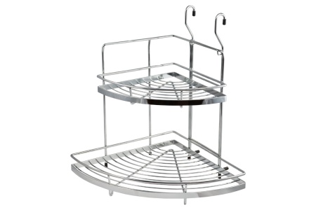 картинка Корзина на трубу d16 угловая двойная большая CWJ201D хром AKS от магазина SEFI