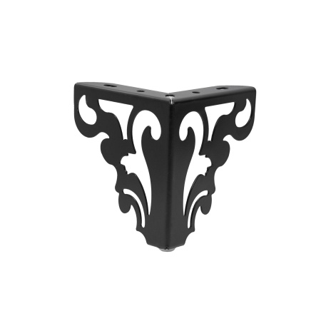 картинка Опора меб. мет. резная h120 угловая черный AKS от магазина SEFI