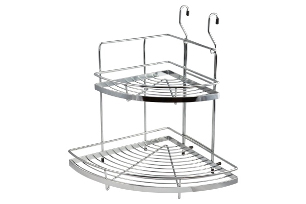 картинка Корзина на трубу d16 угловая двойная большая CWJ201D хром AKS от магазина SEFI