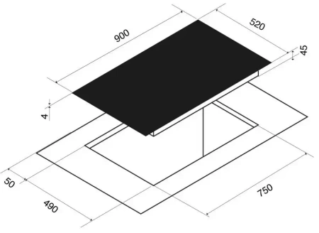 картинка Индукционная варочная панель Pando PI-3500 Airlink от магазина SEFI