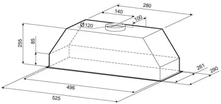 картинка Вытяжка Krona RUNA 600 white S от магазина SEFI