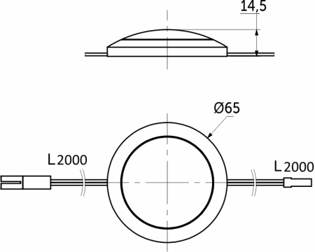 картинка Выключатель ножной, в сборе c проводами, плоский, AKS от магазина SEFI