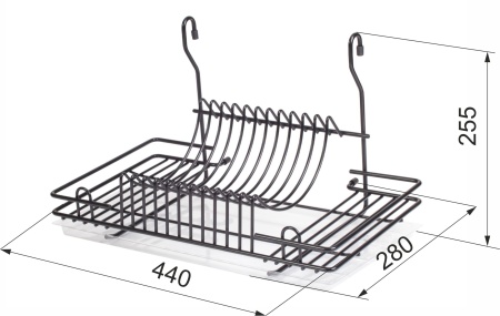 картинка Корзина на трубу d16 сушка CWJ128B черный AKS от магазина SEFI
