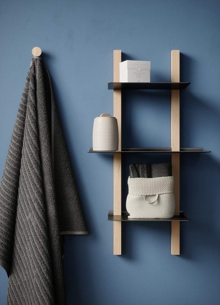 картинка Комплект WAVE, 2 боковые стойки 808мм, 2 полки 300х240, 1 полка 450х240 черные от магазина SEFI