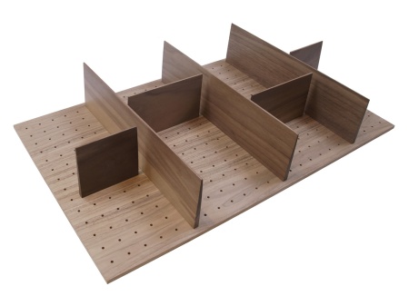 картинка Деревянный лоток WoodLine для сыпучих продуктов в ящик Blum Tandembox, 900 мм, орех от магазина SEFI