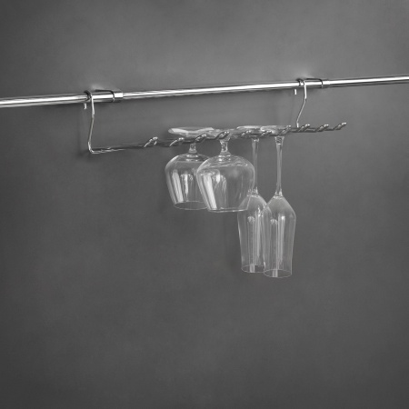 картинка Корзина на трубу d16 для бокалов большая ВJ103В хром AKS магазин SEFI являющийся официальным дистрибьютором в России  картинка Корзина на трубу d16 для бокалов большая ВJ103В хром AKS от магазина SEFI