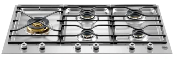 картинка Газовая варочная панель Bertazzoni PM365S0X магазин SEFI являющийся официальным дистрибьютором в России  картинка Газовая варочная панель Bertazzoni PM365S0X от магазина SEFI