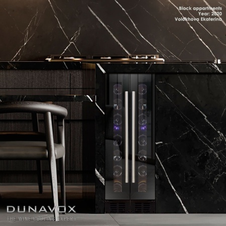 картинка Винный шкаф Dunavox DX-7.20BK/DP от магазина SEFI
