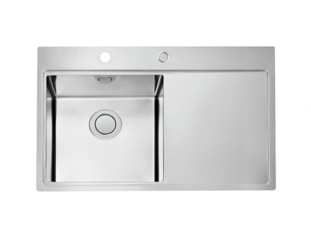 картинка Мойка Alveus PURE UP 40 KMB 90 FI левая 790X525 в компл. с сифоном 1123351 от магазина SEFI