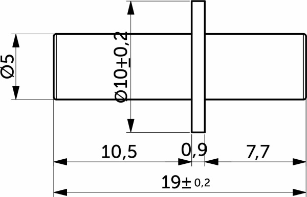 картинка Полкодержатель для корпусных полок мет. duplo 5,0*19 (1уп.=5тыс.шт) AKS от магазина SEFI