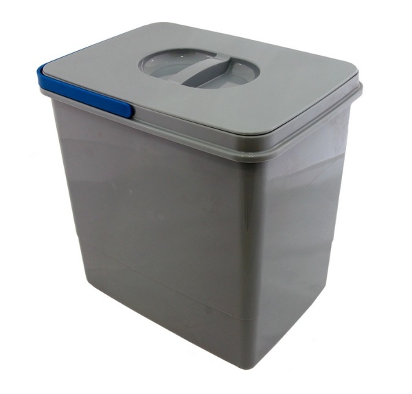 картинка Мусорное ведро Eko 15 навесное на дверцу, материал - пластик от магазина SEFI