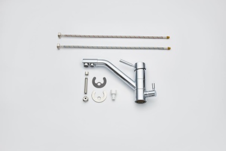 картинка Смеситель для кухни с подключением к фильтру, EMAR ЕС-3008, цвет Хром от магазина SEFI