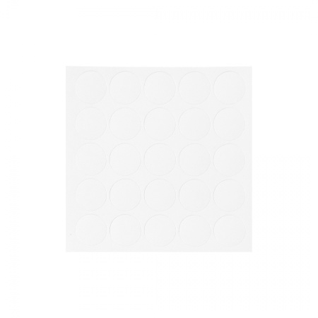 картинка Заглушка самоприлипающая к конфирматам белый премиум (14441) FOLMAG (лист-25шт.) от магазина SEFI