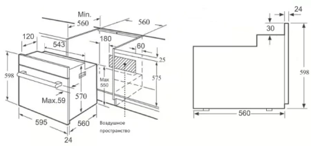 картинка Духовой шкаф Korting OGG 541 CFX от магазина SEFI