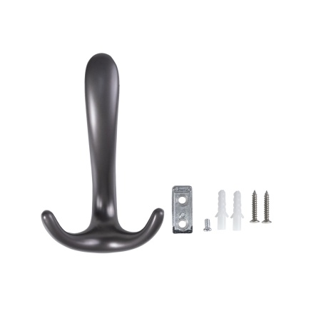 картинка Крючок меб. трехрожковый мет. ROMA графит AKS от магазина SEFI