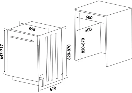 картинка Встраиваемая посудомоечная машина Schaub Lorenz SLG VI6310 от магазина SEFI