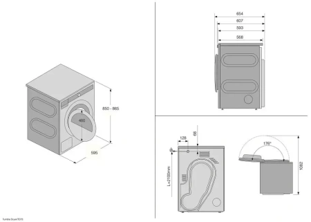 картинка Профессиональная сушильная машина Asko TDC1781H.W от магазина SEFI