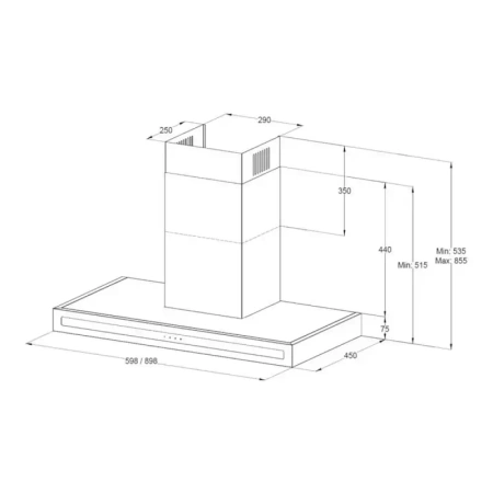 картинка Купольная вытяжка Korting KHC 6877 N от магазина SEFI