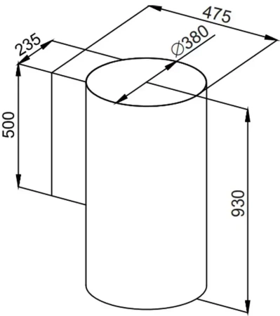 картинка Вытяжка Maunfeld LEE WALL (sensor) 39 BLACK от магазина SEFI